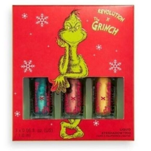 Revolution x Grinch Liquid Eyeshadow Trio - Picture 1 of 4
